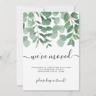 ミニマリストの葉引っ越しました新しいホームムービング 案内状