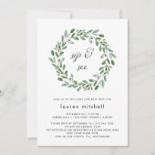 ミニマリストの葉|ベビーSIPと関連項目 招待状 (正面)