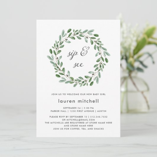 ミニマリストの葉|ベビーSIPと関連項目 招待状 (スタンド正面)