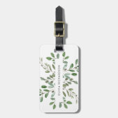 ミニマリストの葉 ラゲッジタグ (正面縦)
