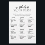 ミニマリストの財布の中身 ブライダルシャワーゲーム チラシ<br><div class="desc">これらのシンプルでかわいいゲームでブライダルシャワーを楽しんで。 同じスタイルのブライダルシャワーゲームをもっと見るにはコレクションをチェック。 これらのゲームは編集不可であることにご注意ください。</div>