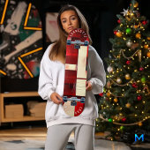 ミニマリストの赤い幾何学的抽象芸術パターン スケートボード