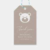 ミニマリストの赤ちゃんモダンシャワーを待つ ギフトタグ (正面)