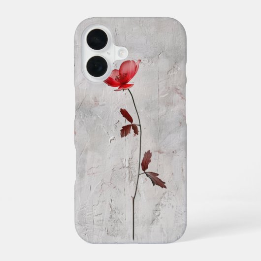 ミニマリストの野の花 iPhone 16ケース (裏面)
