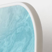 ミニマリストの青と白のモノグラモダンム ピックルボールラケット (左詳細)