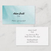 ミニマリストの青グラデーション名刺 名刺 (正面/裏面)