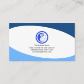 ミニマリストの青色曲率管理コンサルタント 名刺 (裏面)