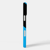 ミニマリストの青/黒のストライプ名 Case-Mate iPhoneケース (裏面 / 右)