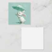 ミニマリストの音楽:雨滴がバニーを導く ノートカード (正面/裏面)