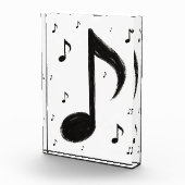ミニマリストの音符 - 墨絵風 フォトブロック (右)