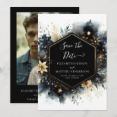 ミニマリストの風景結婚天空 セーブザデート (正面/裏面)