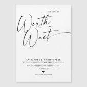 ミニマリストの黒と白のスケジュールを再変更した日付の保存 (正面)