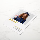 ミニマリストの2025年実在金箔の発表 箔招待状 (回転した状態)