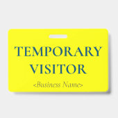 ミニマリストの「TEMPORARY VISITOR」バッジ バッジ (Back)