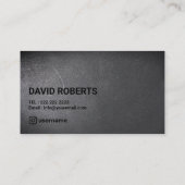 ミニマリストはっきりした文字ダークテクスチャインスタグラム 名刺 (裏面)