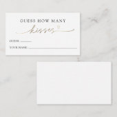 ミニマリストはゲームのカードの数を推測キス エンクロージャーカード (正面/裏面)