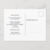 ミニマリストはホームフォトムービングに勝る場所はない 案内ポストカード (裏面)