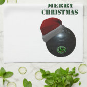 ミニマリストはメリークリスマスを食べる。 キッチンタオル (折り畳み)