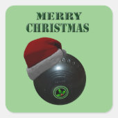 ミニマリストはメリークリスマスを食べる。 スクエアシール (正面)