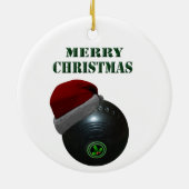 ミニマリストはメリークリスマスを食べる。 セラミックオーナメント (裏面)