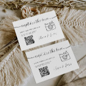 ミニマリストはラブカードのテンプレートをキャプチャ, QRコード