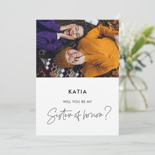 ミニマリストは名誉カードの私の妹になる 招待状 (スタンド正面)