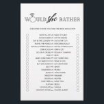 ミニマリストは彼女はむしろブライダルシャワーゲーム チラシ<br><div class="desc">この楽しむブライダルシャワーとかわいシンプルいゲームで。同じスタイルでより多くのブライダルシャワーゲームのために私たちのコレクションをチェック。これらのゲームは編集できないことに注意してください。</div>