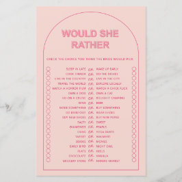 ミニマリストは彼女はブライダルシャワーのゲームフライ