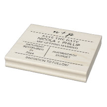 ミニマリストは日付のウェディングスタンプを保存 |