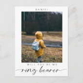 ミニマリストは私のリングや輪になりますベアラー写真シック ポストカード (正面)