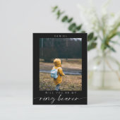 ミニマリストは私のリングや輪になりますベアラー写真ダーク ポストカード (スタンド正面)