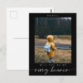 ミニマリストは私のリングや輪になりますベアラー写真ダーク ポストカード (正面/裏面)