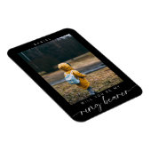 ミニマリストは私のリングや輪になりますベアラー写真ダーク マグネット (右側)