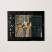 ミニマリストは私のリングや輪になるベアラー写真の暗い ジグソーパズル (横)