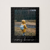 ミニマリストは私のリングや輪になるベアラー写真の暗い ジグソーパズル (縦)