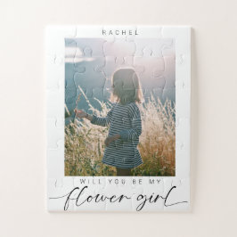 ミニマリストは私の花の女の子になるフォトシック ジグソーパズル
