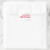 ミニマリストは自分が居心地の良い小さなクリスマスを過ごす スクエアシール (バッグ)