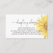 ミニマリストひまわりディスプレイシャワーエンクロージャカード エンクロージャーカード (正面)