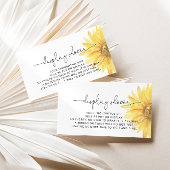 ミニマリストひまわりディスプレイシャワーエンクロージャカード エンクロージャーカード