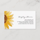 ミニマリストひまわりディスプレイシャワーエンクロージャカード エンクロージャーカード (正面)