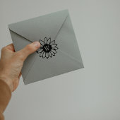 ミニマリストひまわりファミリーモノグラム ラバースタンプ