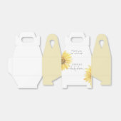 ミニマリストひまわり赤ちゃんシャワー フェイバーボックス (折り畳みなし)