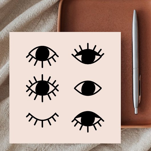 ミニマリストまつげエクステンション美しいサロン ガーリー スクエア名刺