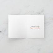 ミニマリストよく行ったママ私は判明素晴らし サンキューカード (内部)