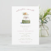 ミニマリストアドベンチャーウェイツブライダルシャワー 招待状 (スタンド正面)