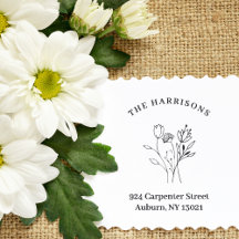 ミニマリストアドレスボタニカルワイルドフラワーブーケ