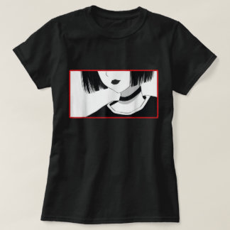ミニマリストアニメガールチョーカーTシャツ Tシャツ