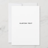 ミニマリストアメリカ国旗高校卒業パーティー 招待状 (裏面)