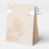 ミニマリストアースィーフローラルウェディングフェイバーボックス フェイバーボックス (裏面サイド)