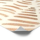 ミニマリストアート抽象芸術女性ドレス幾何学模様 ポスター (角)